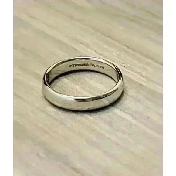 Tiffany & Co Platinum 4.5mm Forever Wedding Band Size 10.25 - Picture 3 of 5